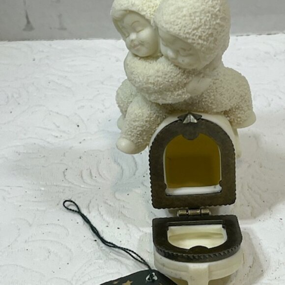 VTG Snow Babies Hugs & Kisses 1999 Hinged Mini Mailbox 2"x3" - Picture 10 of 16